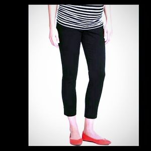 S 4 Maternity Full-Panel Pixie Ankle Pants Black